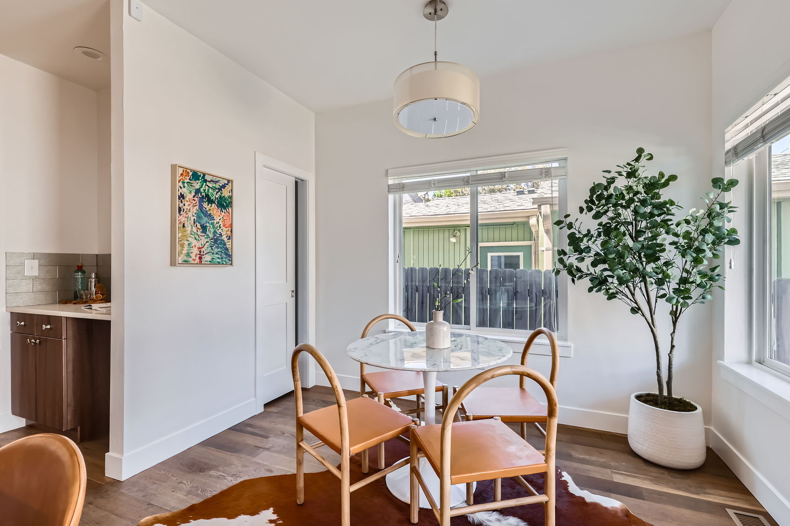 3640 Lipan St staged breakfast area — Denver CO