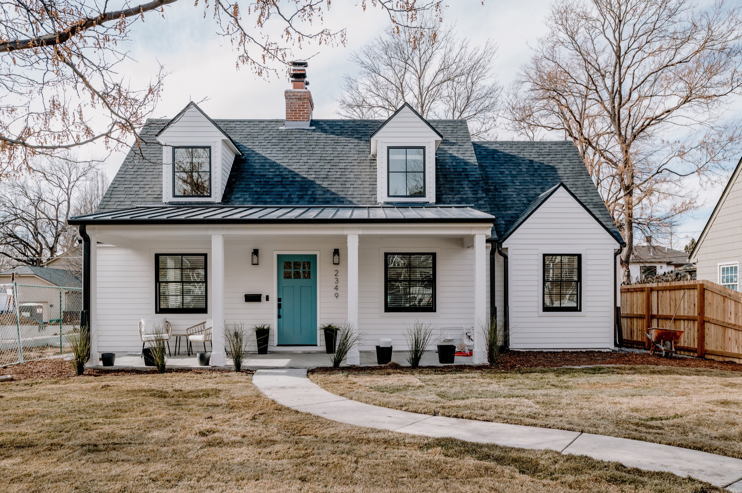 Staged home exterior