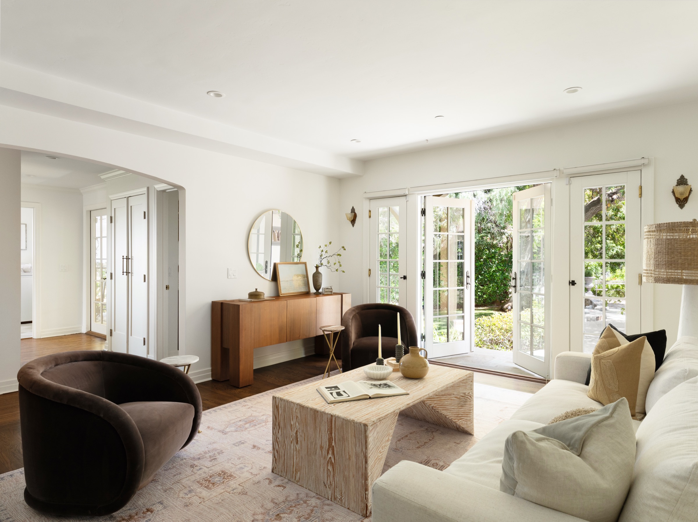 Beautifully staged living room
